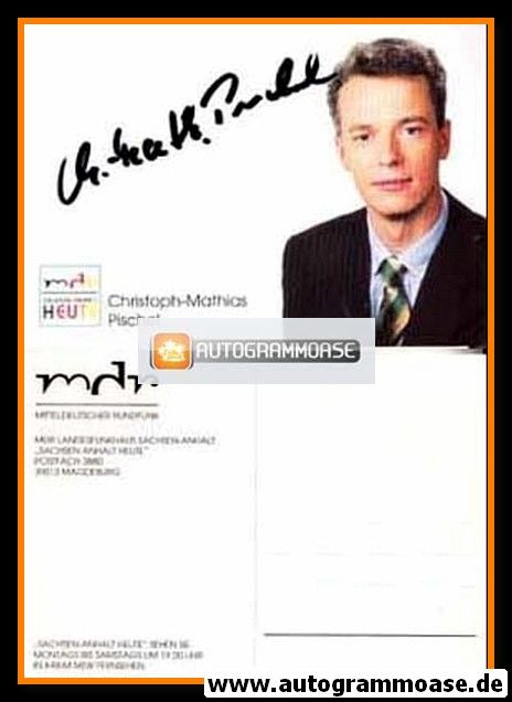 Autogramm TV | MDR | Christoph-Mathias PISCHEL | 2000er "Sachsen-Anhalt Heute"