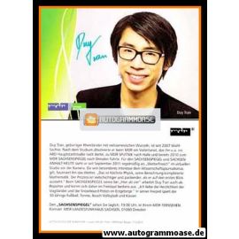 Autogramm TV | MDR | Duy TRAN | 2010er "Sachsenspiegel" 