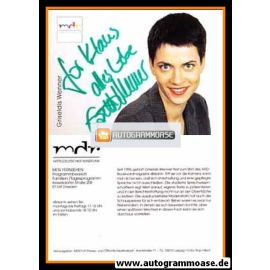 Autogramm TV | MDR | Griseldis WENNER | 2000er "Brisant" (Hilpert)