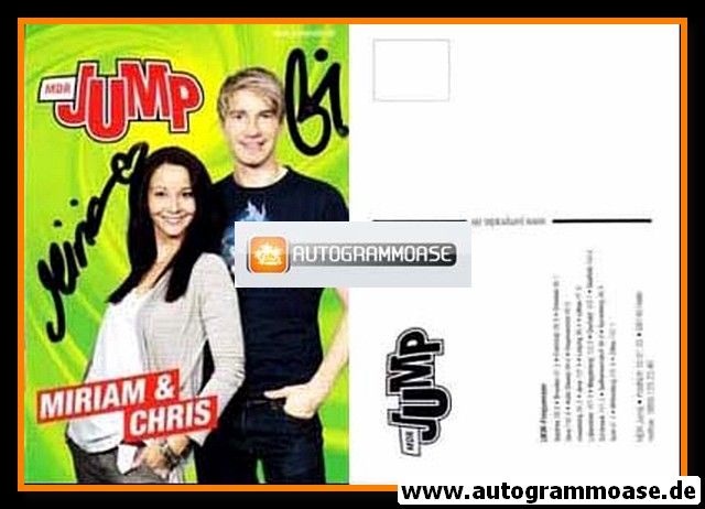 Autogramme Radio | MDR Jump | MIRIAM + CHRIS | 2000er (Portrait Color)