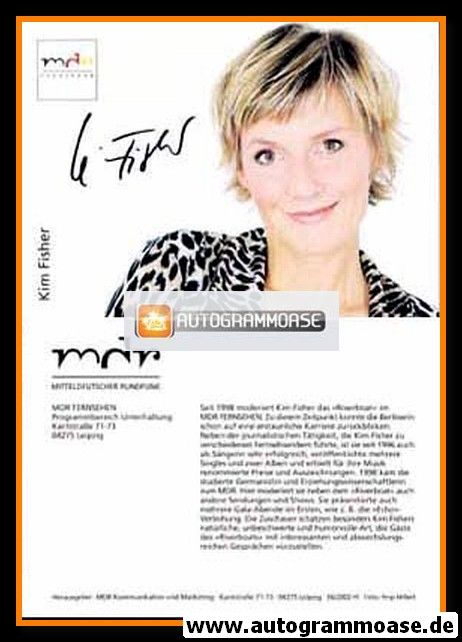 Autogramm TV | MDR | Kim FISHER | 2000er "Riverboat"
