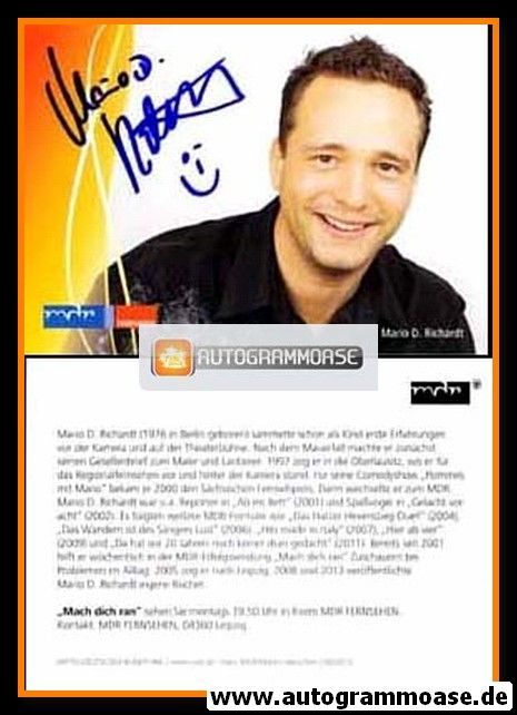 Autogramm TV | MDR | Mario D. RICHARDT | 2010er "Mach Dich Ran" 1