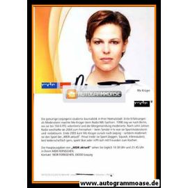 Autogramm TV | MDR | Mo KRÜGER | 2010er "MDR Aktuell" 