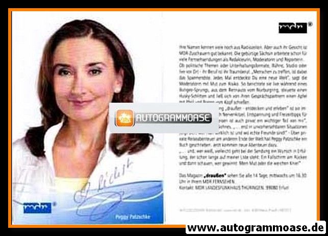 Autogramm TV | MDR | Peggy PATZSCHKE | 2012 "Draussen" (Prosch)