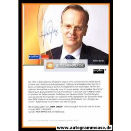 Autogramm TV | MDR | Robert BURDY | 2010er "MDR Aktuell" 