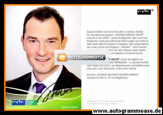 Autogramm TV | MDR | Sascha FRÖHLICH | 2010er "Sachsen-Anhalt Heute"