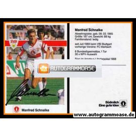 Autogramm Fussball | VfB Stuttgart | 1990 | Manfred SCHNALKE