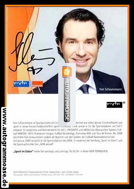 Autogramm TV | MDR | Tom SCHEUNEMANN | 2010er "Sport Im Osten"