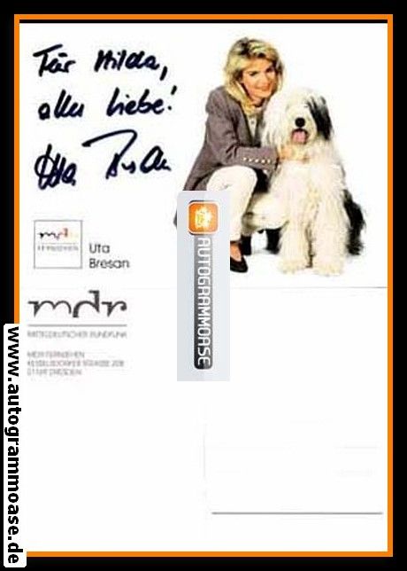 Autogramm TV | MDR | Uta BRESAN | 2000er "Tierisch Tierisch"