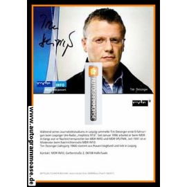 Autogramm Radio | MDR Info | Tim DEISINGER | 2010er (Portrait Color)