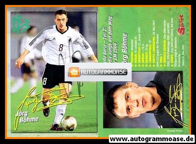 Autogramm Fussball | DFB | 2004 Bravo | Jörg BÖHME