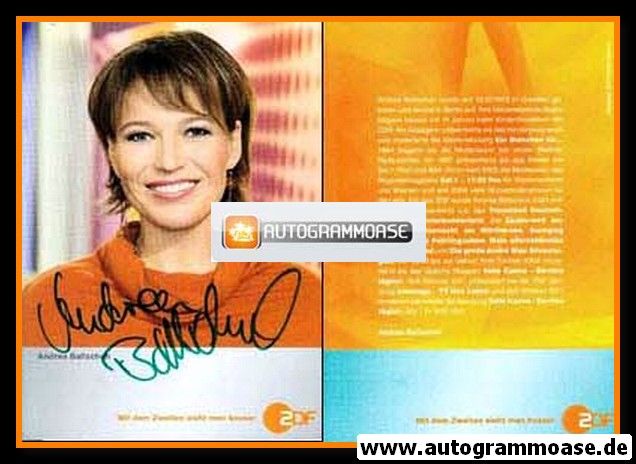 Autogramm TV | ZDF | Andrea BALLSCHUH | 2000er (Portrait Color)