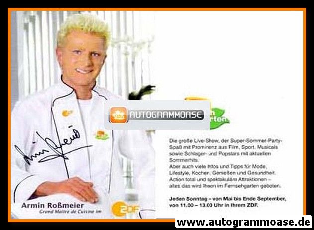 Autogramm TV | ZDF | Armin ROSSMEIER | 2000er "Fernsehgarten" 