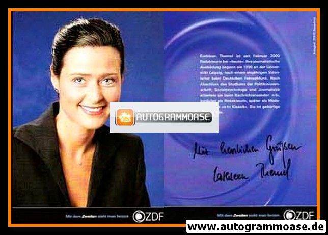 Autogramm TV | ZDF | Cathleen THEMEL | 2000er "Heute"