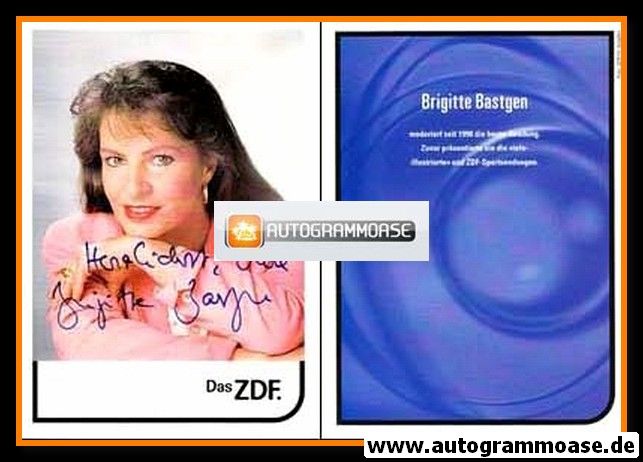 Autogramm TV | ZDF | Brigitte BASTGEN | 2000er "Heute"