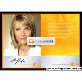 Autogramm TV | ZDF | Marietta SLOMKA | 2000er "Heute Journal" orange