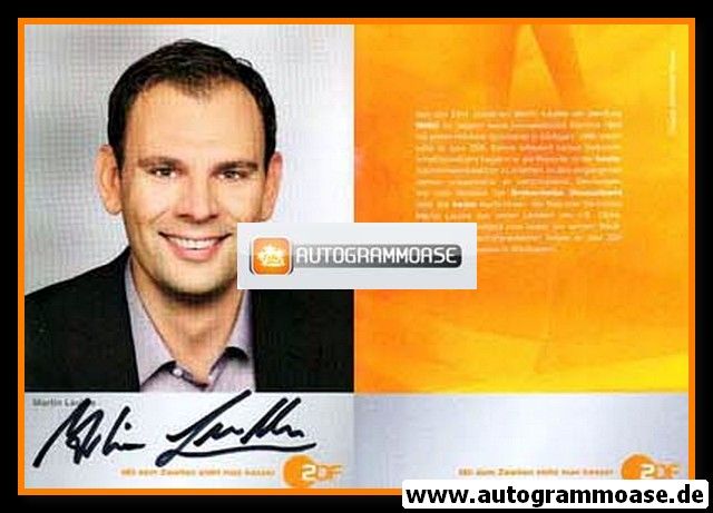 Autogramm TV | ZDF | Martin LEUTKE | 2010er "WISO"