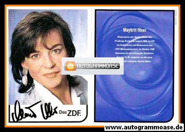 Autogramm TV | ZDF | Maybrit ILLNER | 2000er "Berlin Mitte" (Sauerbrei)
