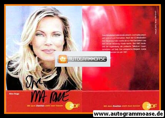 Autogramm TV | ZDF | Nina RUGE | 2000er (Portrait Color) Sänger