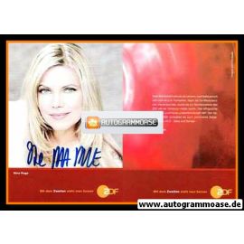 Autogramm TV | ZDF | Nina RUGE | 2000er (Portrait Color) Schiessler