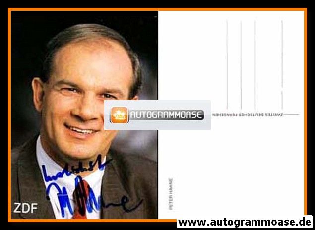 Autogramm TV | ZDF | Peter HAHNE | 1990er (Portrait Color) 