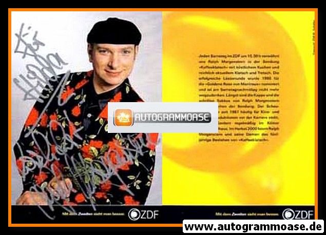 Autogramm TV | ZDF | Ralph MORGENSTERN | 2000er "Kaffeeklatsch"