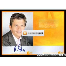 Autogramm TV | ZDF | Ralph SCHUMACHER | 2000er "Länderspiegel" orange