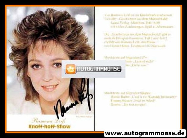 Autogramm TV | ZDF | Ramona LEISS | 1990er "Knoff-Hoff-Show" 1