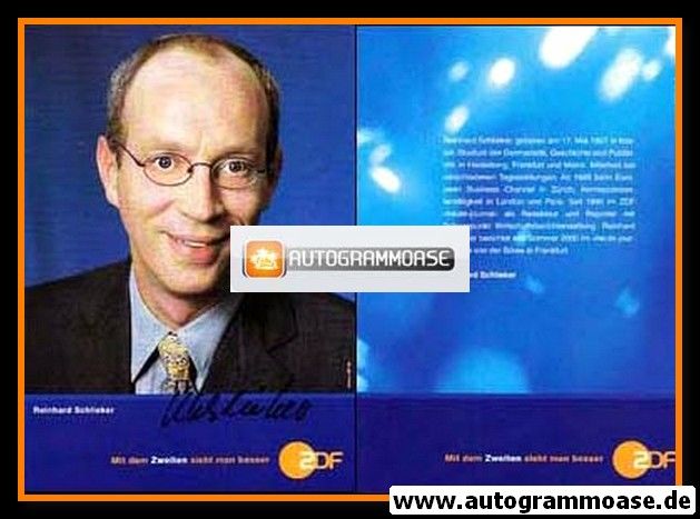 Autogramm TV | ZDF | Reinhard SCHLIEKER | 2000er (Portrait Color)
