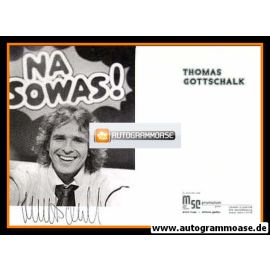 Autogramm TV | ZDF | Thomas GOTTSCHALK | 1980er "Na Sowas!" (Portrait SW)
