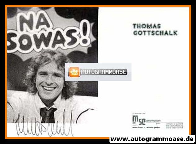 Autogramm TV | ZDF | Thomas GOTTSCHALK | 1980er "Na Sowas!"