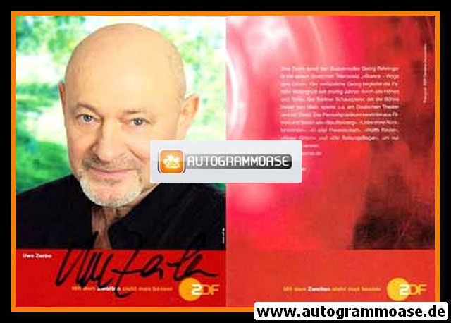 Autogramm TV | ZDF | Uwe ZERBE | 2000er (Portrait Color) Incoronato
