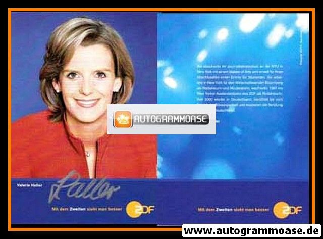 Autogramm TV | ZDF | Valerie HALLER | 2000er "Heute" (Sauerbrei)