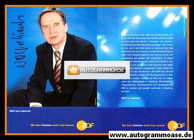 Autogramm TV | ZDF | Wolf VON LOJEWSKI | 2000er (Portrait Color)