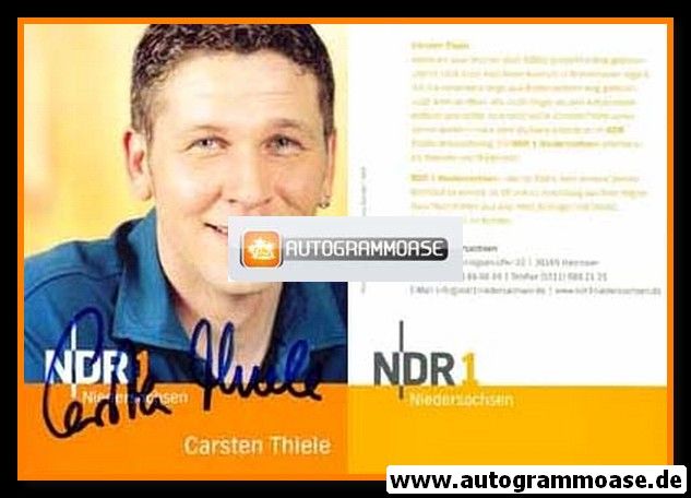 Autogramm Radio | NDR1 Niedersachsen | Carsten THIELE | 2000er (Portrait Color)