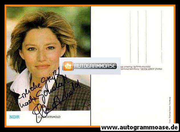 Autogramm TV | NDR | Ellen ARNHOLD | 1990er (Portrait Color) Kaiser