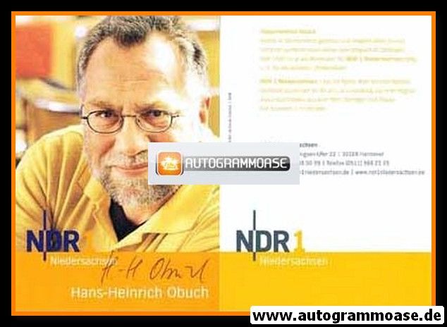 Autogramm Radio | NDR1 Niedersachsen | Hans-Heinrich OBUCH | 2000er (Portrait Color)