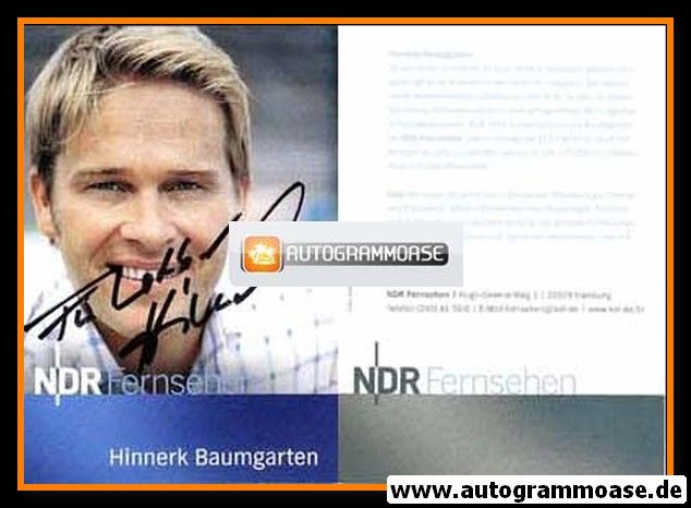 Autogramm TV | NDR | Hinnerk BAUMGARTEN | 2000er "Das!" Hochformat