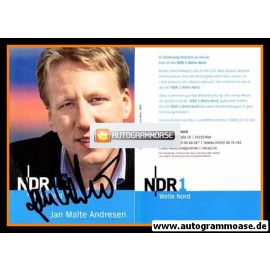 Autogramm Radio | NDR1 Welle Nord | Jan Malte ANDRESEN | 2000er (Portrait Color) 2