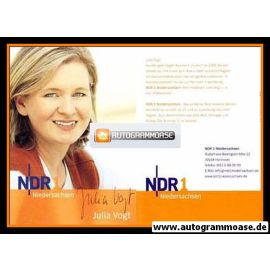 Autogramm Radio | NDR1 Niedersachsen | Julia VOGT | 2000er (Portrait Color)