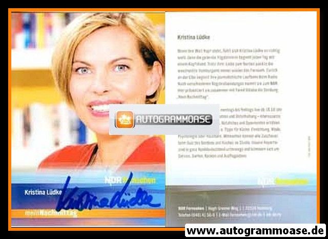 Autogramm TV | NDR | Kristina LÜDKE | 2000er "Mein Nachmittag" (Ernst)