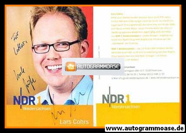 Autogramm Radio | NDR1 Niedersachsen | Lars COHRS | 2000er (Portrait Color)