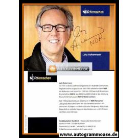 Autogramm TV | NDR | Lutz ACKERMANN | 2000er (Portrait Color)