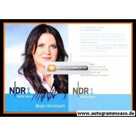 Autogramm Radio | NDR1 Welle Nord | Maja HERZBACH | 2000er (Portrait Color)