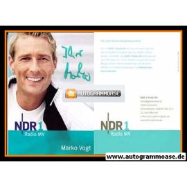 Autogramm Radio | NDR1 MV | Marko VOGT | 2000er (Portrait Color)