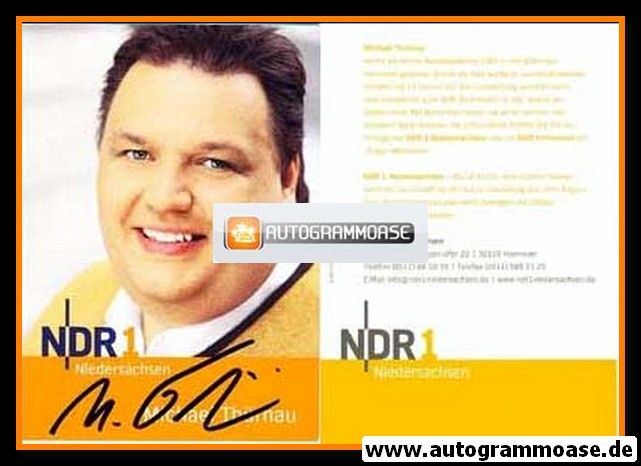 Autogramm Radio | NDR1 Niedersachsen | Michael THÜRNAU | 2000er (Portrait Color)