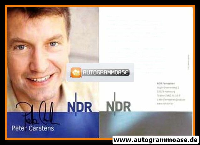Autogramm TV | NDR | Peter CARSTENS | 2000er "Fussball Im Norden" (Wolter)