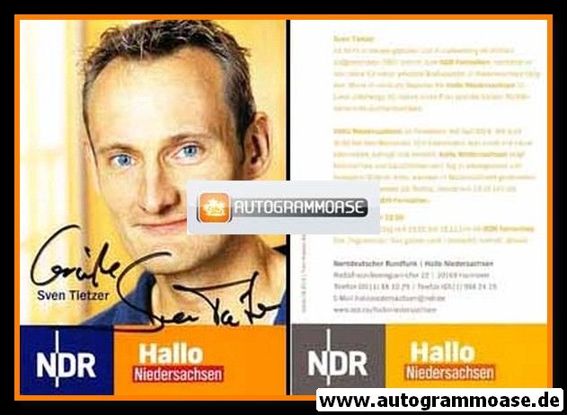 Autogramm TV | NDR | Sven TIETZER | 2000er "Hallo Niedersachsen"