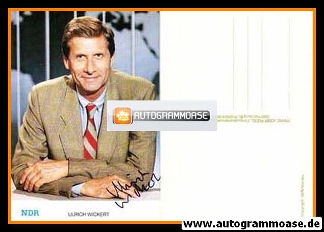 Autogramm TV | NDR | Ulrich WICKERT | 1990er Rüdel (Portrait Color)