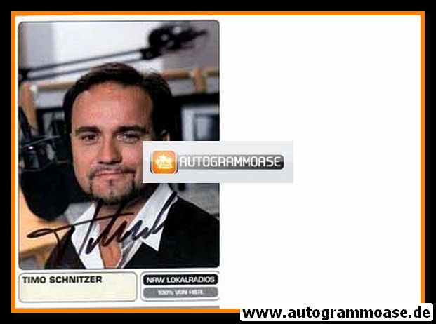 Autogramm Radio | NRW Lokalradio | Timo SCHNITZER | 2000er (Portrait Color)